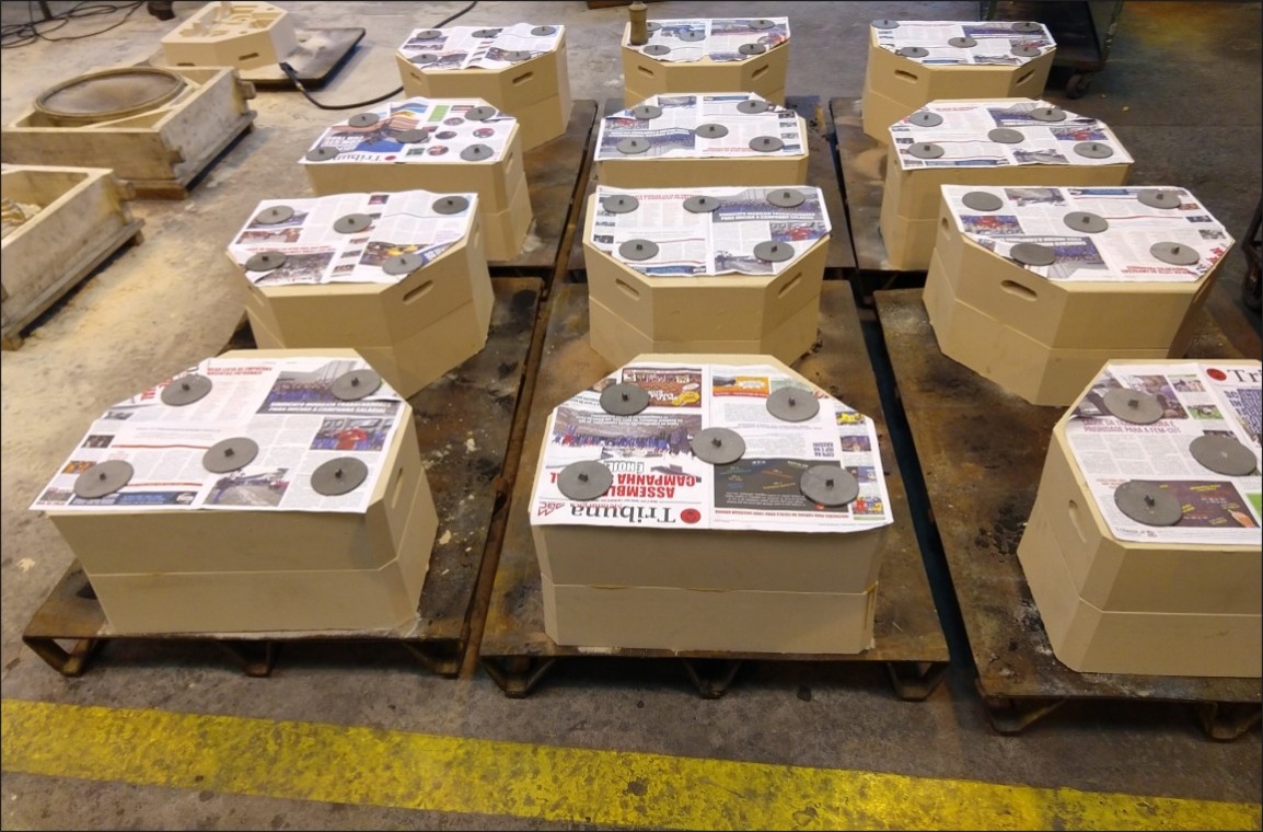 Cold box core making