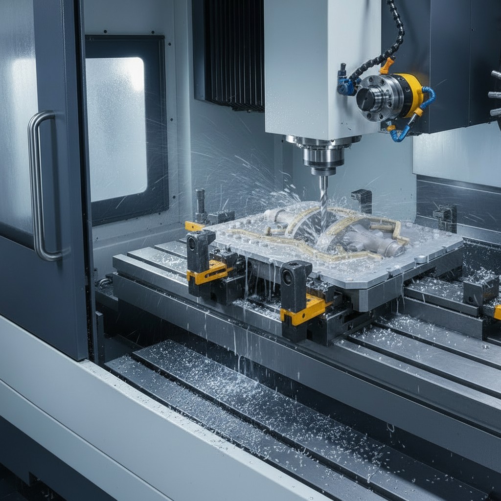 Pattern plate machining detail